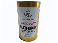 SAFEWAY MOTOR OIL QUART CAN