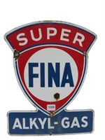 FINA SUPER ALKYL GAS SSP PUMP PLATE
