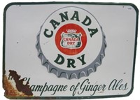 CANADA DRY EMBOSSED SST SIGN