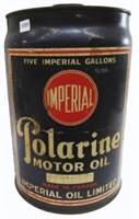 IMPERIAL POLARINE 5 GALLON OIL PAIL