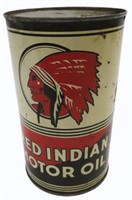 RED INDIAN IMPERIAL QUART MOTOR OIL CAN
