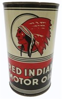 RED INDIAN IMPERIAL QUART MOTOR OIL CAN