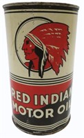 RED INDIAN IMPERIAL QUART MOTOR OIL CAN