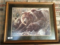 Framed Bear Print