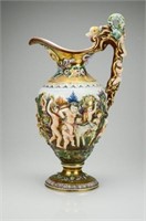 Naples Capodimonte porcelain ewer