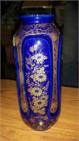 Blue oriental vase