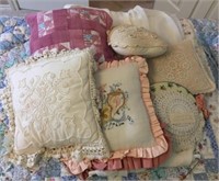 Selection of Hand Made Vintage Lacy Mats