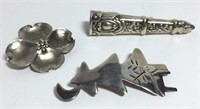 Sterling Silver Pins Lot of 3
