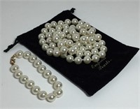 Empress Pearls Necklace & Bracelet