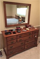Kling Cherry Mahogany Dresser with Mirror