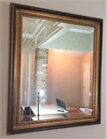 Beveled Wall Mirror Gilt frame