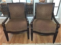Bernhardt Upholstered Arm Chairs