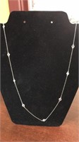 SS CZ necklace 31”