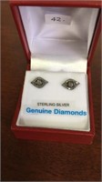 SS diamond earrings comes with appraisal