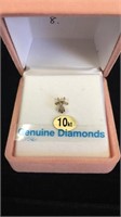 10k yellow gold solitaire pendant