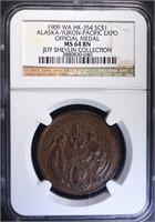 1909 WA HK-354 SO CALLED DOLLAR, NGC MS-64 BN