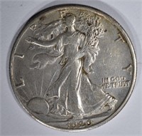 1929-D WALKING LIBERTY HALF DOLLAR  AU