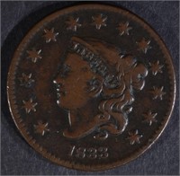 1833 LARGE CENT FINE