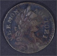 1787 VERMONT BRITANNIA, VF reverse is always weak