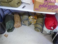 Lot w/ sleeping bags & other