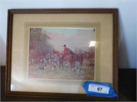 Vintage fox hunting picture