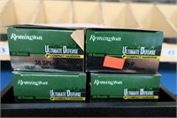 4- Boxes Remington Ultimate Defense .38 Spl +P