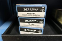 3- Boxes Federal .40 S &W 180-grain jacketed