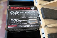 Box Winchester Platinum tip .500 S & W Mag