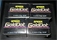 4- Boxes Speer Gold Dot .44 Mag 270-grain GDSP