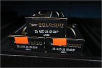 3- Boxes Speer Gold Dot .25 auto 35-grain