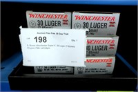 6- Boxes Winchester Super X .30 Luger (7.65mm)