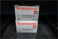2- Boxes Winchester Super X .38 Super Auto +P