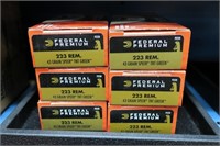 6- Boxes Federal Premium .223 REM 43-grain