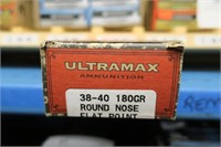 Box Ultramax .38-40 180-grain RNFP cartridges