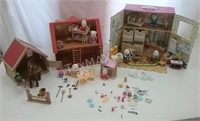 Calico Critters Play Set, House, Barn, Dolls, etc