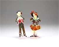 Royal Doulton Pearly Boy and Pearly Girl figures