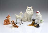 Assorted Beswick porcelain animal figures