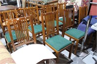 Set of 8 Jackson furniture timber chairs,