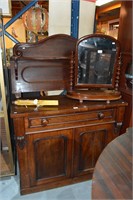 Antique Victorian mahogany bureau,