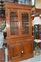 Late 19thC Colonial cedar bookcase,