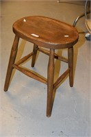 Antique beech & elm milking stool