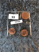 PENNY SPACE FILLERS 2 X 1923 HALF PENNY