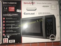 SHARP 1,4 CU FT MICROWAVE OVEN $169 RETAIL