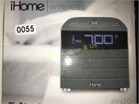 IHOME WIRELESS CLOCK RADIO