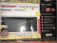 SHARP 1,1 CU FT MICROWAVE OVEN