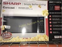 SHARP 1,1 CU FT MICROWAVE OVEN