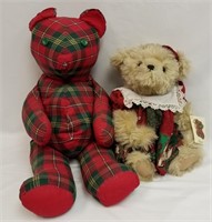 GANZ CHRISTMAS / HANDMADE CHIRSTMAS BEAR PAIR