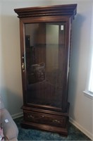 Wooden Gun Cabinet with Glass