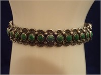 Vtg Southwestern Turquoise Cuff Bracelet