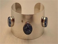 Vintage Sarah Coventry Cuff Bracelet with Stones